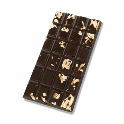 טבלת שוקולד מריר משובח ושקדים קלויים